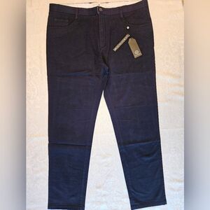 Classic Men's Cotton Navy Blue Chino Pants, Size 42, Snover, NWT
